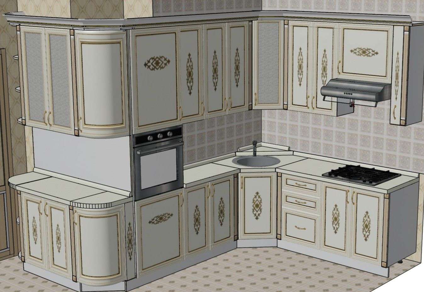 Разработаем дизайн кухни 17